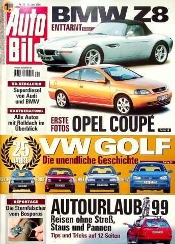 Deckblatt Auto Bild (24/1999)